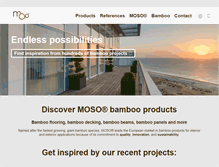 Tablet Screenshot of moso-bamboo.com